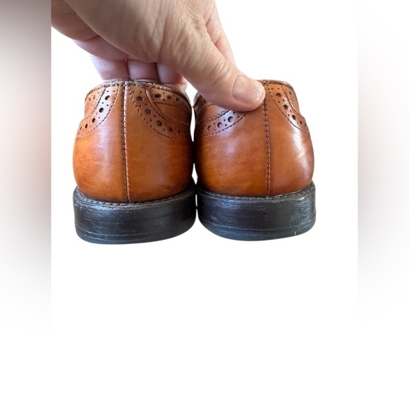 Allen Edmonds Sanford Men\'s Dress Shoes Brown Leather Size 9.5 D